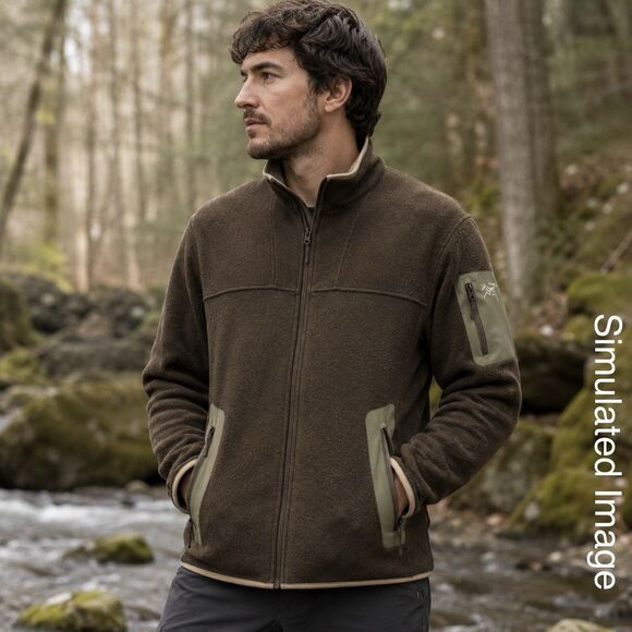 Arc'teryx Other - Arc’teryx Polartec Fleece Jacket Mens Small Brown Full Zip Outdoor
